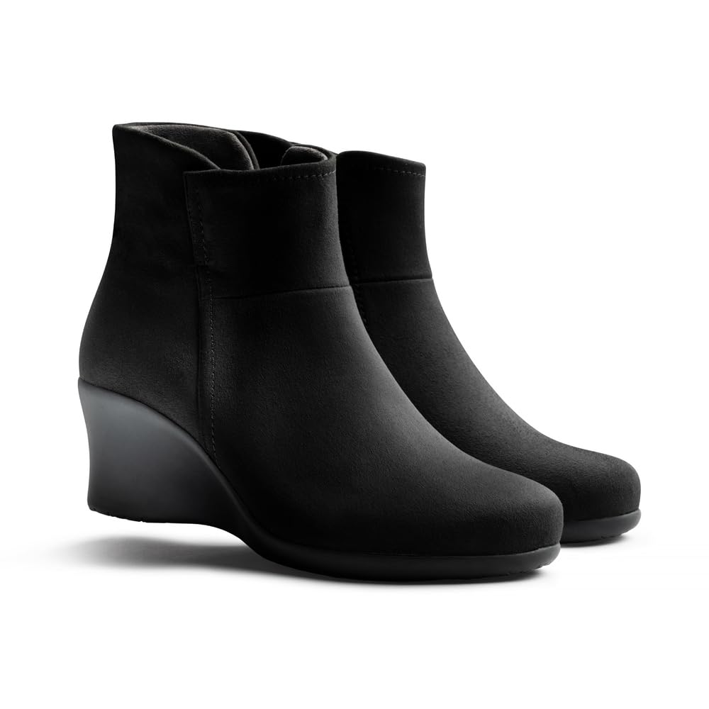 AKAISHI アーチフィッター ブーティ コンフォート サイドジップ　黒　S 美品□AKAISHI□ウォーキングシューズ✨アーチフィッター サイド